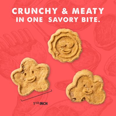 Show full view: Cloud Star Wag More Bark Less Meat Cravers Beef Crunchy Dog Treats, 12-oz box slide 5 of 9