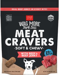 Cloud Star Wag More Bark Less Meat Cravers Beef Soft & Chewy Dog Treats, 5-oz bag