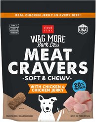 Cloud Star Wag More Bark Less Meat Cravers Chicken Soft & Chewy Dog Treats, 5-oz bag