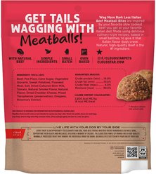 Cloud Star Wag More Bark Less Meatball Bites Italian Beef Recipe Grain-Free Dog Treats, 14-oz bag slide 2 of 8