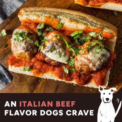 Show full view: Cloud Star Wag More Bark Less Meatball Bites Italian Beef Recipe Grain-Free Dog Treats, 14-oz bag slide 5 of 10