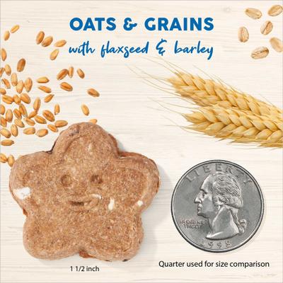 Show full view: Cloud Star Wag More Bark Less Oats & Grains Biscuits with Bacon, Cheese & Apples Crunchy Dog Treats, 3-lb bag slide 5 of 10