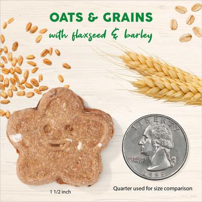 Show full view: Cloud Star Wag More Bark Less Oats & Grains Biscuits with Chicken & Carrots Dog Treats, 3-lb box slide 5 of 10