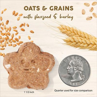 Show full view: Cloud Star Wag More Bark Less Oats & Grains Biscuits with Peanut Butter Crunchy Dog Treats, 3-lb bag slide 5 of 10