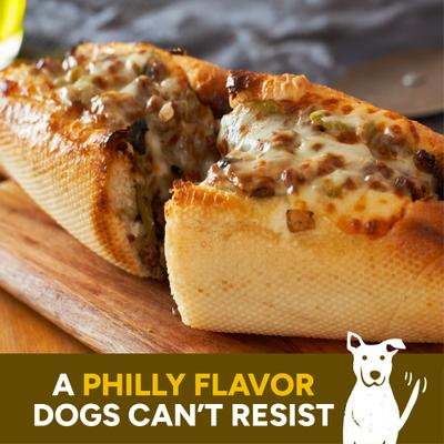 Show full view: Cloud Star Wag More Bark Less Philly Cheesesteak Beef Recipe Grain-Free Jerky Dog Treats, 10-oz bag slide 5 of 11