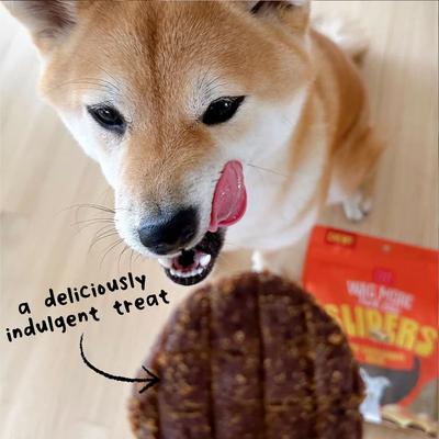 Show full view: Cloud Star Wag More Bark Less Sliders Beef Cheeseburger Recipe Grain-Free Soft & Chewy Dog Treats, 8-oz bag slide 6 of 8
