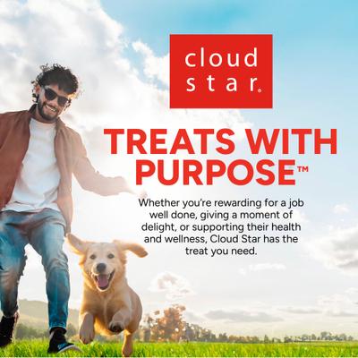 Show full view: Cloud Star Wag More Bark Less Sliders Beef Cheeseburger Recipe Grain-Free Soft & Chewy Dog Treats, 8-oz bag slide 8 of 8