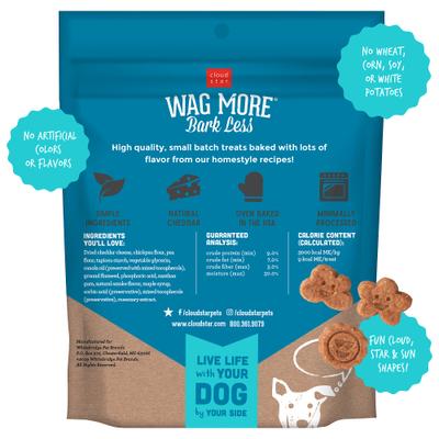 Show full view: Cloud Star Wag More Bark Less Smooth Aged Cheddar Grain-Free Soft Chew Dog Treats, 5-oz bag slide 3 of 9