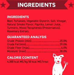 Cloud Star Wag More Bark Less Texas Style BBQ Beef Recipe Grain-Free Jerky Dog Treats, 10-oz bag slide 2 of 8