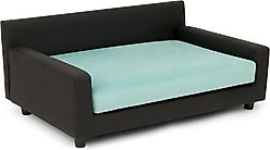 Club Nine Pets Dream Haven Orthopedic Elevated Dog & Cat Sofa Bed with Removable Cover, Aqua, Large slide 2 of 7