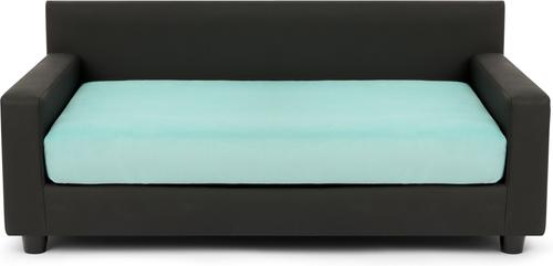 Show full view: Club Nine Pets Dream Haven Orthopedic Elevated Dog & Cat Sofa Bed with Removable Cover, Aqua, Medium slide 2 of 8