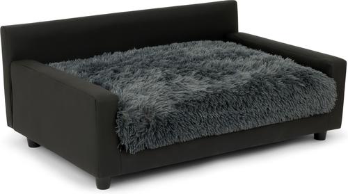 Show full view: Club Nine Pets Dream Haven Orthopedic Elevated Dog & Cat Sofa Bed with Removable Cover, Gray, Large slide 3 of 9