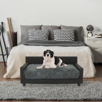 Show full view: Club Nine Pets Dream Haven Orthopedic Elevated Dog & Cat Sofa Bed with Removable Cover, Gray, Large slide 5 of 9