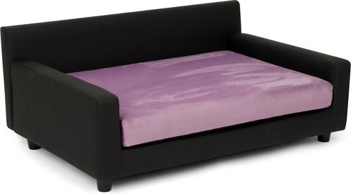 Show full view: Club Nine Pets Dream Haven Orthopedic Elevated Dog & Cat Sofa Bed with Removable Cover, Lilac, Large slide 2 of 7