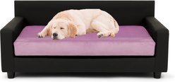 Club Nine Pets Dream Haven Orthopedic Elevated Dog & Cat Sofa Bed with Removable Cover, Lilac, Medium