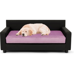Club Nine Pets Dream Haven Orthopedic Elevated Dog & Cat Sofa Bed with Removable Cover, Lilac, Medium