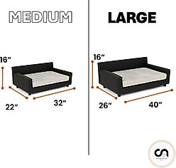 Club Nine Pets Dream Haven Orthopedic Elevated Dog & Cat Sofa Bed with Removable Cover, Lilac, Medium slide 2 of 6