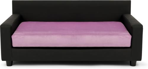 Show full view: Club Nine Pets Dream Haven Orthopedic Elevated Dog & Cat Sofa Bed with Removable Cover, Lilac, Medium slide 2 of 7