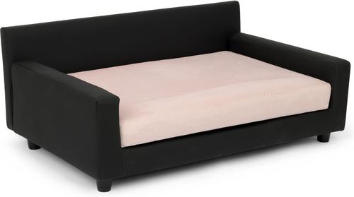 Show full view: Club Nine Pets Dream Haven Orthopedic Elevated Dog & Cat Sofa Bed with Removable Cover, Pink, Large slide 2 of 7