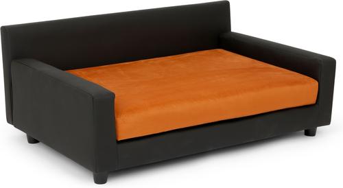 Show full view: Club Nine Pets Dream Haven Orthopedic Elevated Dog & Cat Sofa Bed with Removable Cover, Rust, Large slide 2 of 7