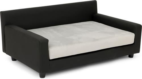 Show full view: Club Nine Pets Dream Haven Orthopedic Elevated Dog & Cat Sofa Bed with Removable Cover, Silver, Large slide 2 of 7