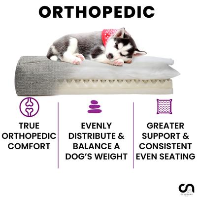 Show full view: Club Nine Pets Metro Orthopedic Cat & Dog Bed, Charcoal, Medium slide 6 of 10