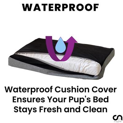 Show full view: Club Nine Pets Metro Orthopedic Cat & Dog Bed, Charcoal, Medium slide 7 of 10