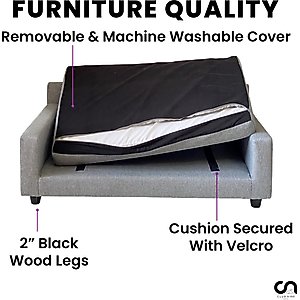 Club Nine Pets Metro Orthopedic Cat & Dog Bed, Oatmeal, Large
