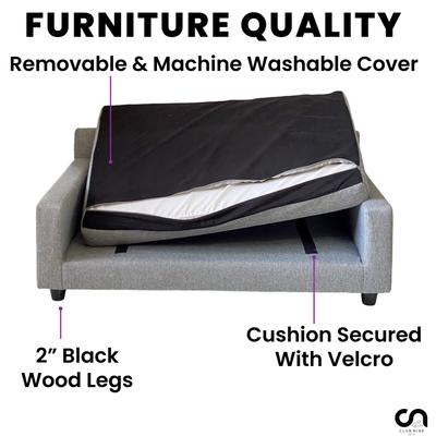 Show full view: Club Nine Pets Metro Orthopedic Cat & Dog Bed, Oatmeal, Large slide 8 of 10