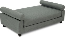 Club Nine Pets Serene Orthopedic Furniture Style Elevated Dog & Cat Sofa Bed with Removable Cover, Gray, Medium slide 2 of 7