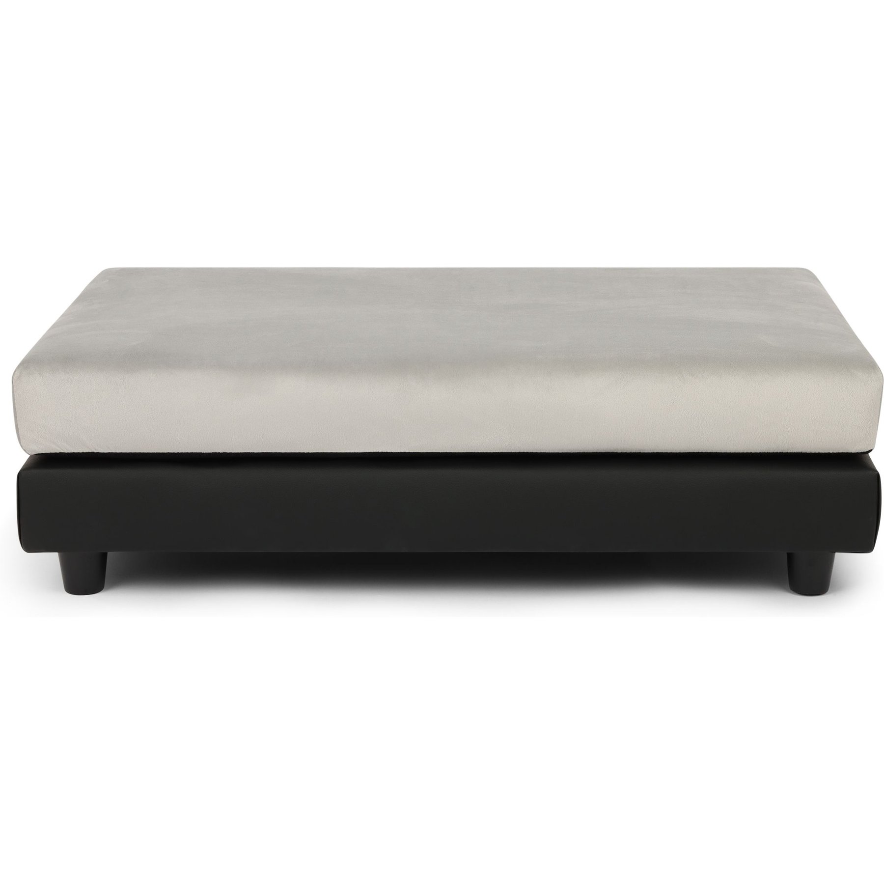 Club Nine Pets Snooze Collection Orthopedic Elevated Dog & Cat Bed with Removable Cover, Pewter, Large