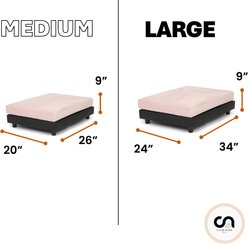 Club Nine Pets Snooze Collection Orthopedic Elevated Dog & Cat Bed with Removable Cover, Pink, Medium slide 2 of 7