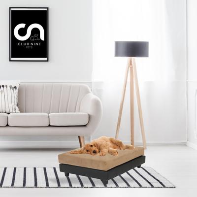 Show full view: Club Nine Pets Snooze Collection Orthopedic Elevated Dog & Cat Bed with Removable Cover, Taupe, Large slide 4 of 7