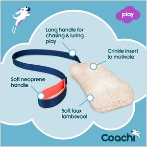 Coachi Chase & Crinkle Dog Dummy, Navy