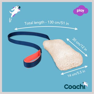 Show full view: Coachi Chase & Crinkle Dog Dummy, Navy slide 6 of 10