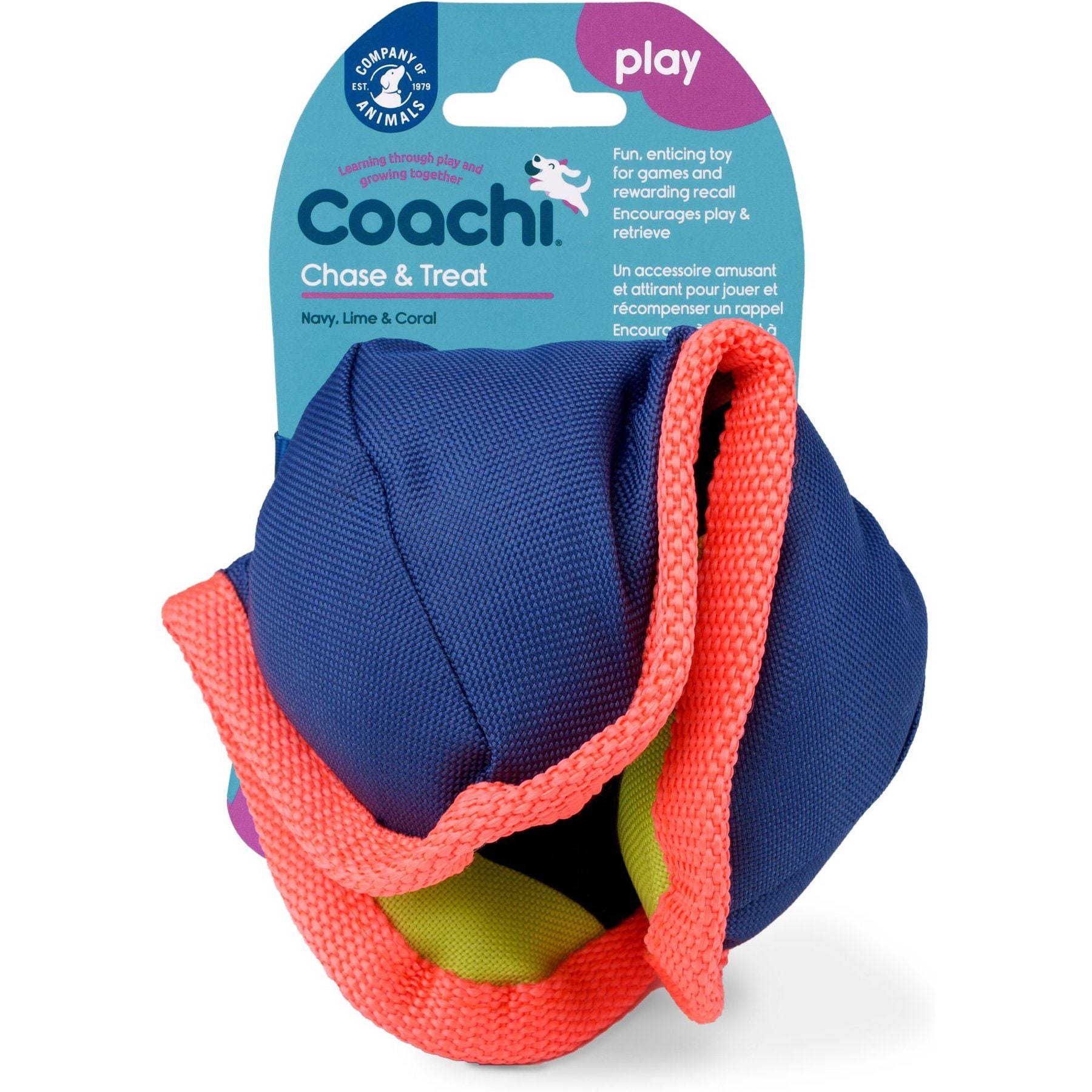 Coachi Chase & Treat Dog Dummy, Navy