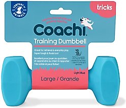 Coachi Dumbbell Dog Training Tool, Light Blue, Large slide 2 of 8