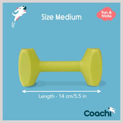 Show full view: Coachi Dumbbell Dog Training Tool, Lime, Medium slide 6 of 10
