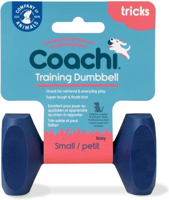 Show full view: Coachi Dumbbell Dog Training Tool, Navy, Small slide 2 of 9