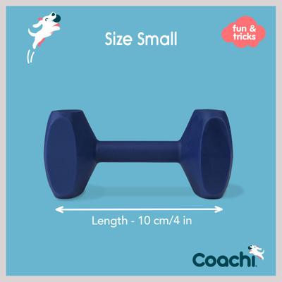 Show full view: Coachi Dumbbell Dog Training Tool, Navy, Small slide 5 of 9