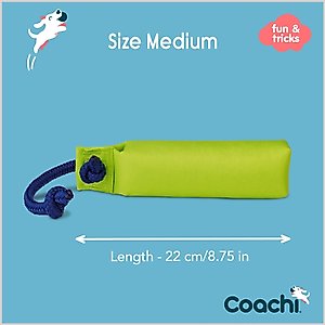 Coachi Dummy Dog Training Dummy, Lime, Medium