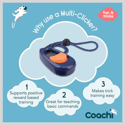 Show full view: Coachi Multi-Clicker Dog Dummy, Navy slide 4 of 9