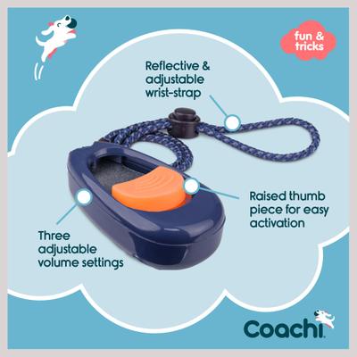 Show full view: Coachi Multi-Clicker Dog Dummy, Navy slide 5 of 9