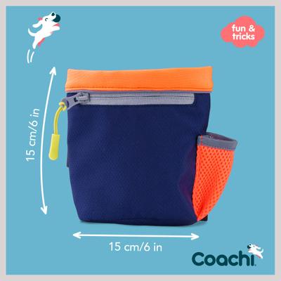 Show full view: Coachi Train & Treat Bag Dog Tool, Navy & Coral slide 5 of 8