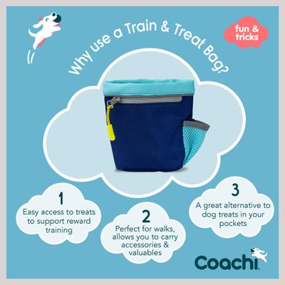 Show full view: Coachi Train & Treat Bag Dog Tool, Navy slide 3 of 8