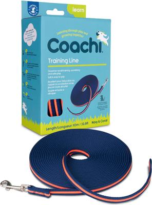 Show full view: Coachi Training Line Dog Leash, Navy & Coral slide 1 of 9