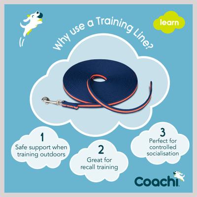 Show full view: Coachi Training Line Dog Leash, Navy & Coral slide 4 of 9