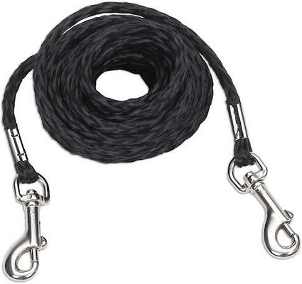 Show full view: Coastal Pet Products Poly Petite Dog Tie Out, Black, 10-ft slide 1 of 3