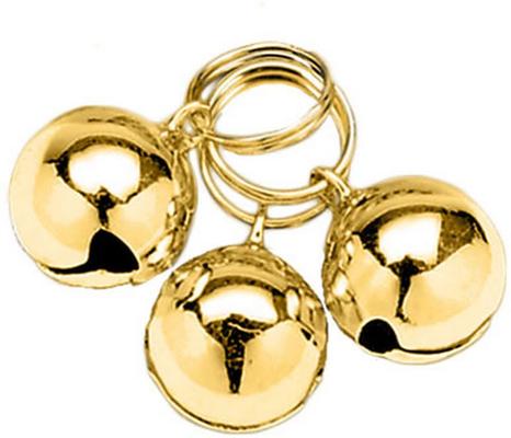 Show full view: Coastal Pet Products Round Dog Bells, 3 count, Gold slide 1 of 4