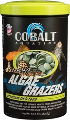 Cobalt Aquatics Algae Grazers Fish Food, 16-oz bottle